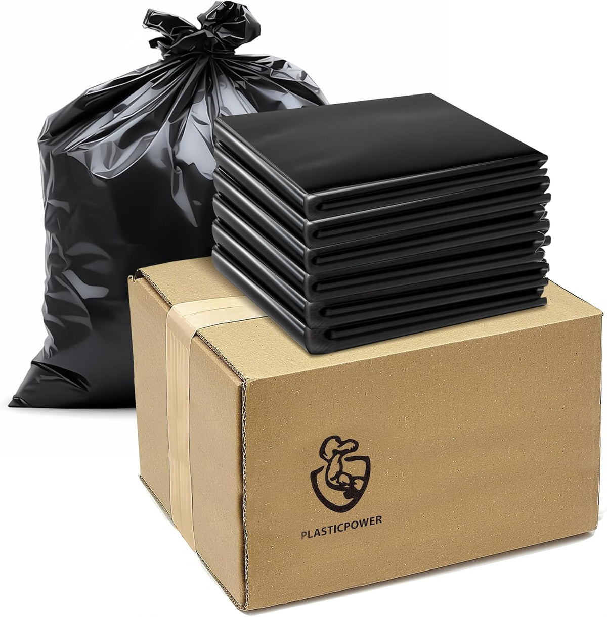 ToughBag 55-60 Gallon Heavy Duty Trash Bags - Contractor Grade, 3 Mil, 40 * 58, Tear Resistant