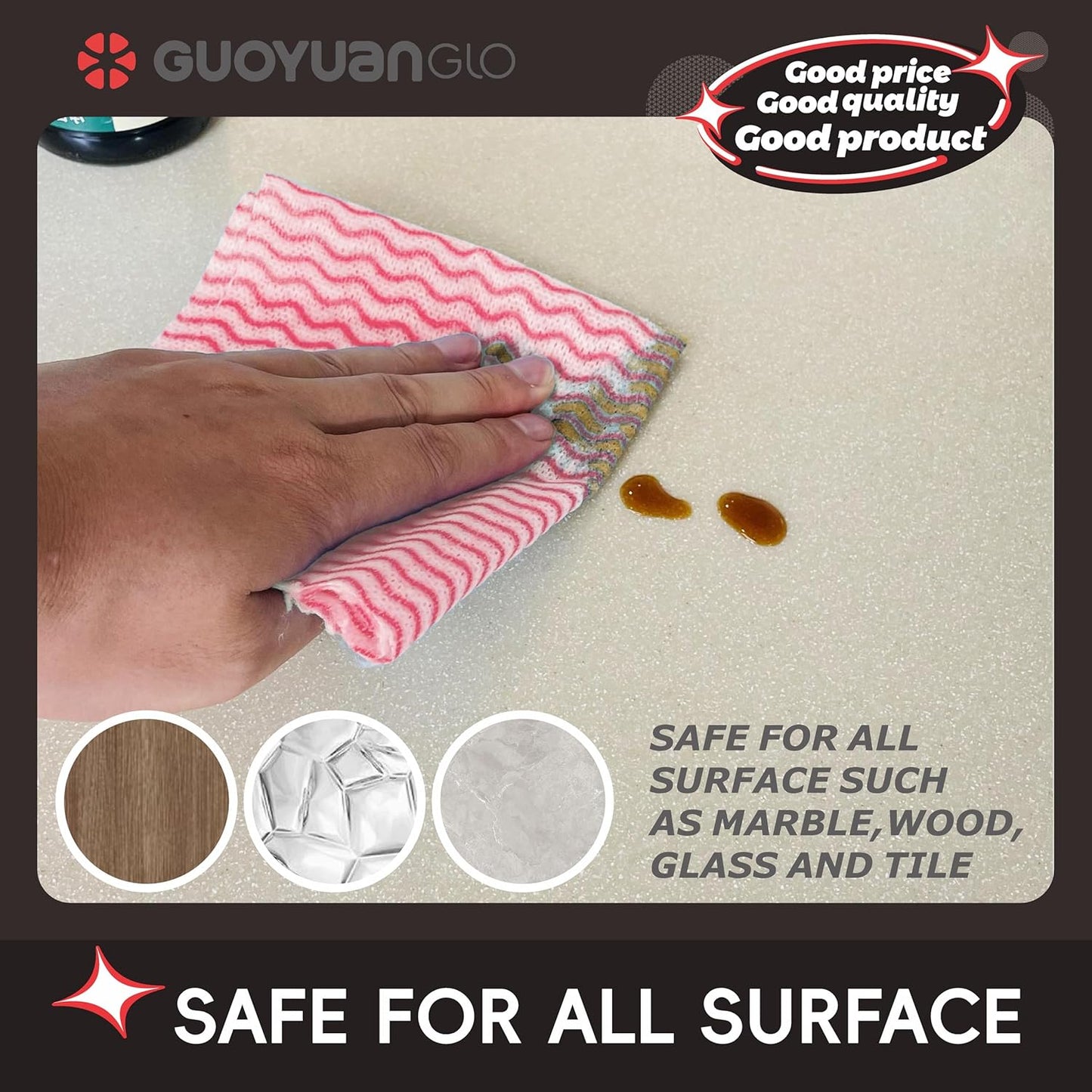 Disposable Dish Cloths Disposable Cleaning Towels Heavy Duty Reusable Cleaning Cloths Dish Rags for