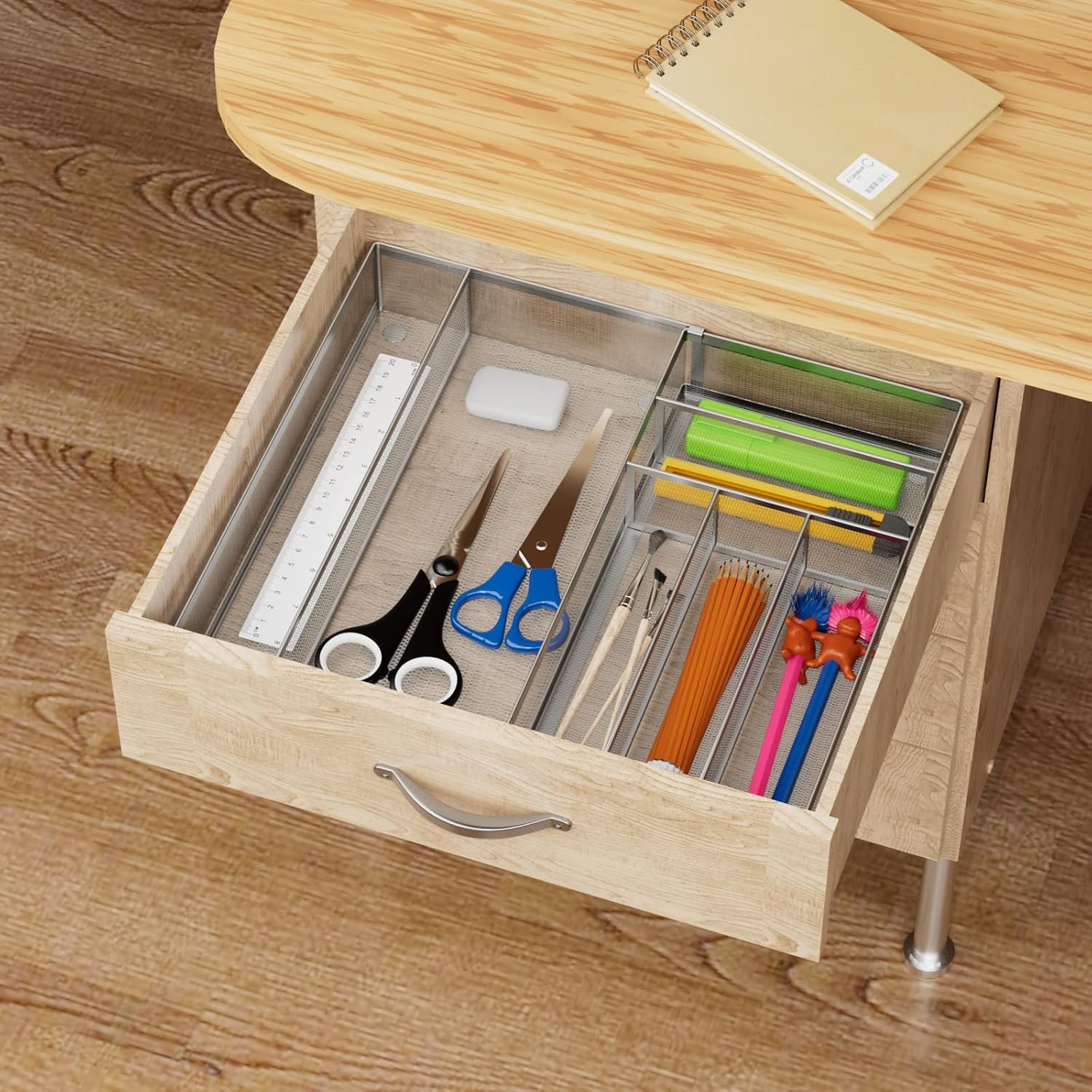 JANE EYRE Utensil Drawer Organizer - Expandable Cutlery Tray, Silverware/Flatware Storage Divider