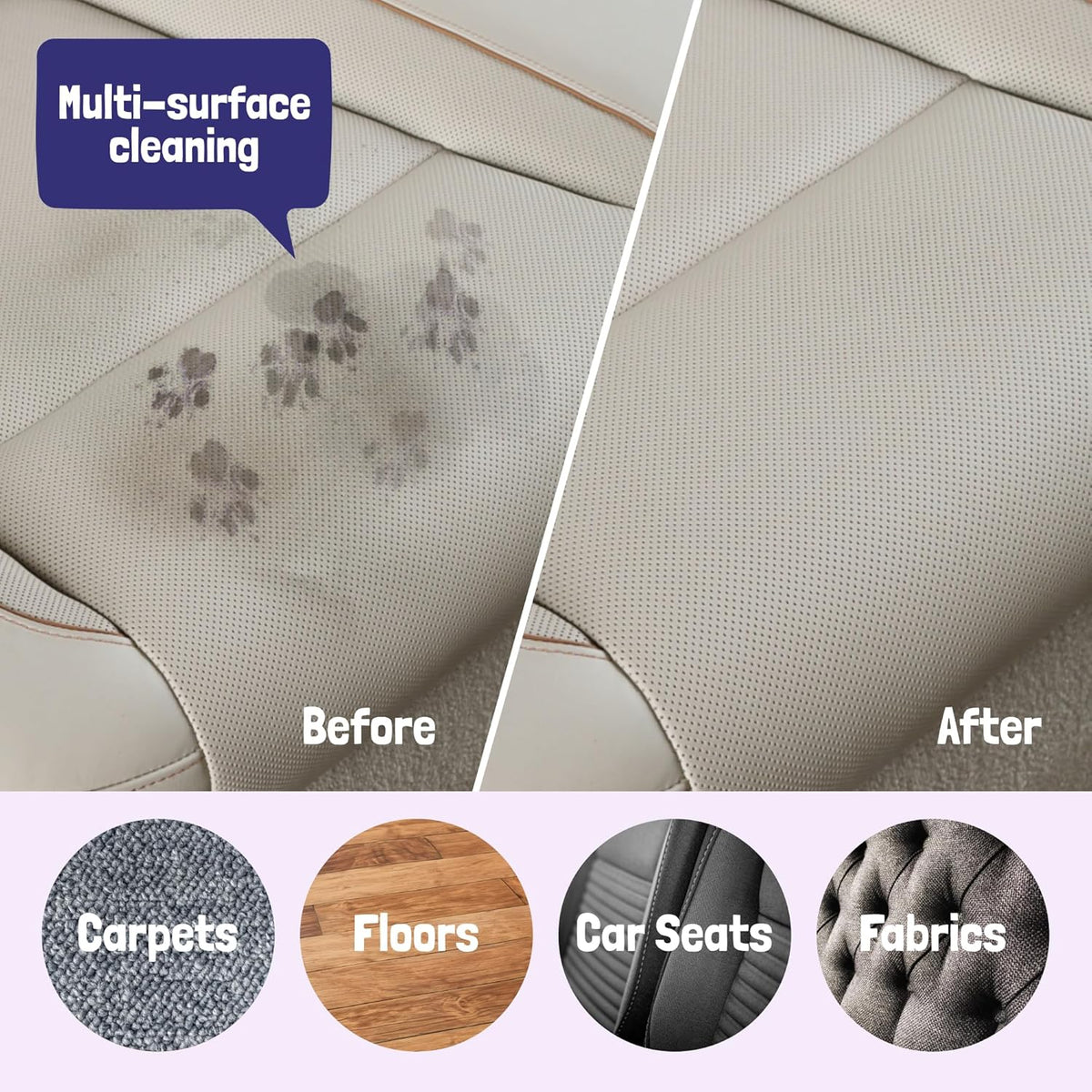 Sunny & Honey Pet Stain & Odor Miracle - 1 Gallon (128 Fl Oz), Light Lavender Scent - Carpet