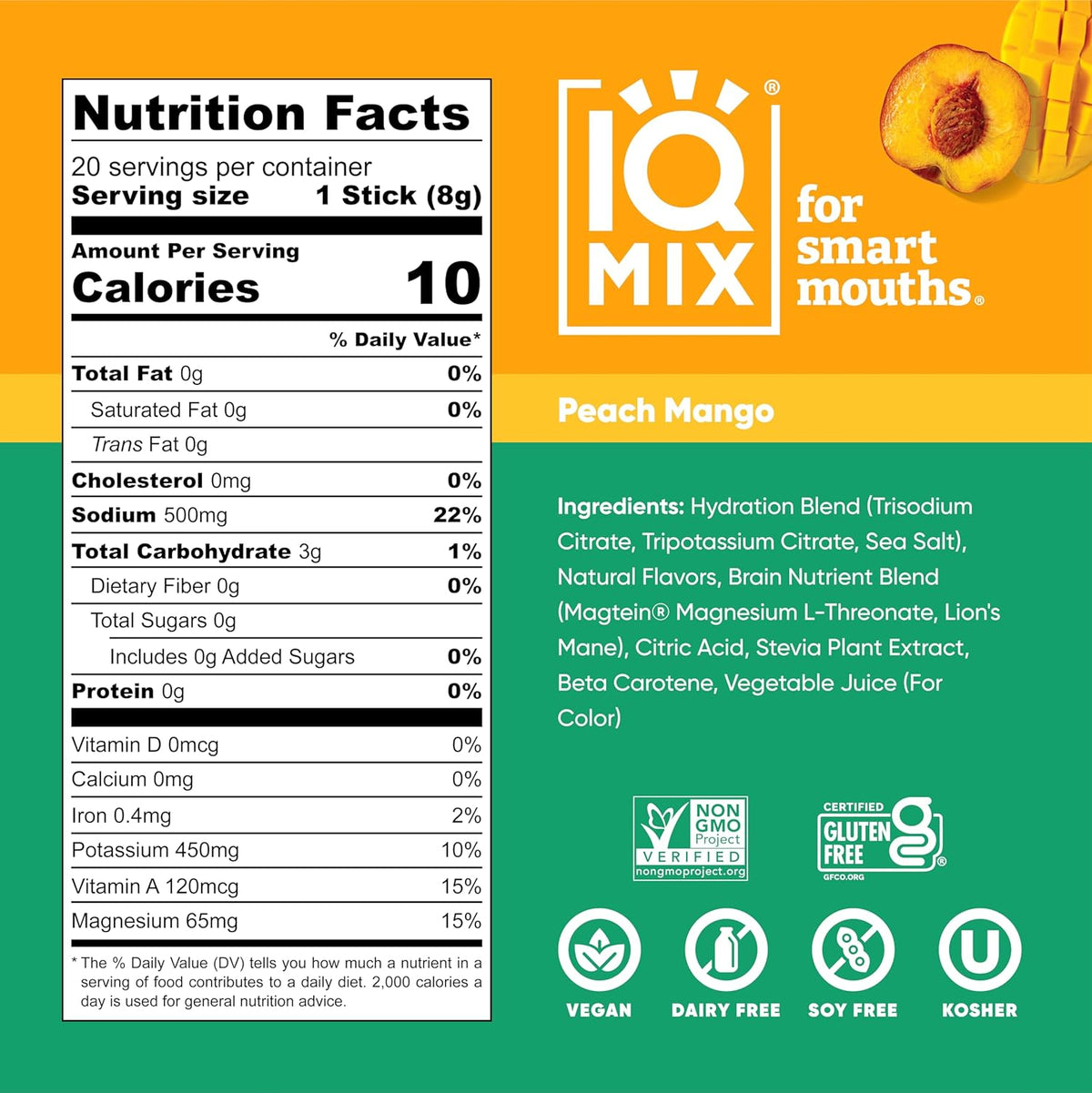 IQMIX Hydration Electrolyte Powder – 4-in-1 Formula for Hydration, Mental Clarity, Mood and