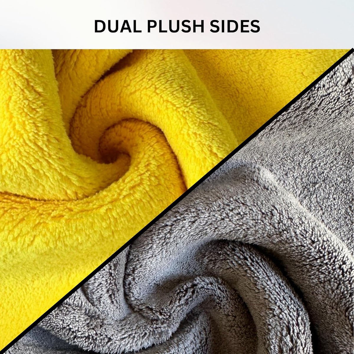 The Pro Stuff® Microfiber Towels for Cars, 600 GSM, Super Soft Drying Towels for Cars, Dual-Sided