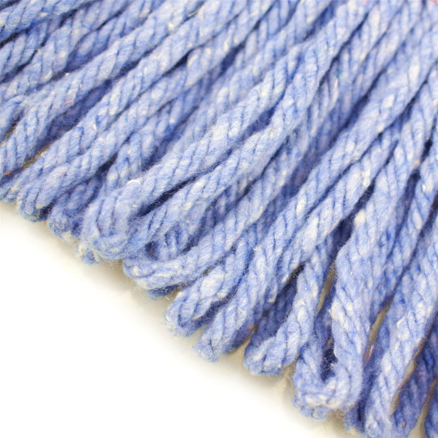 String Mop Heads Replacement Heavy Duty Commercial Grade Blue Cotton Looped End Wet Industrial