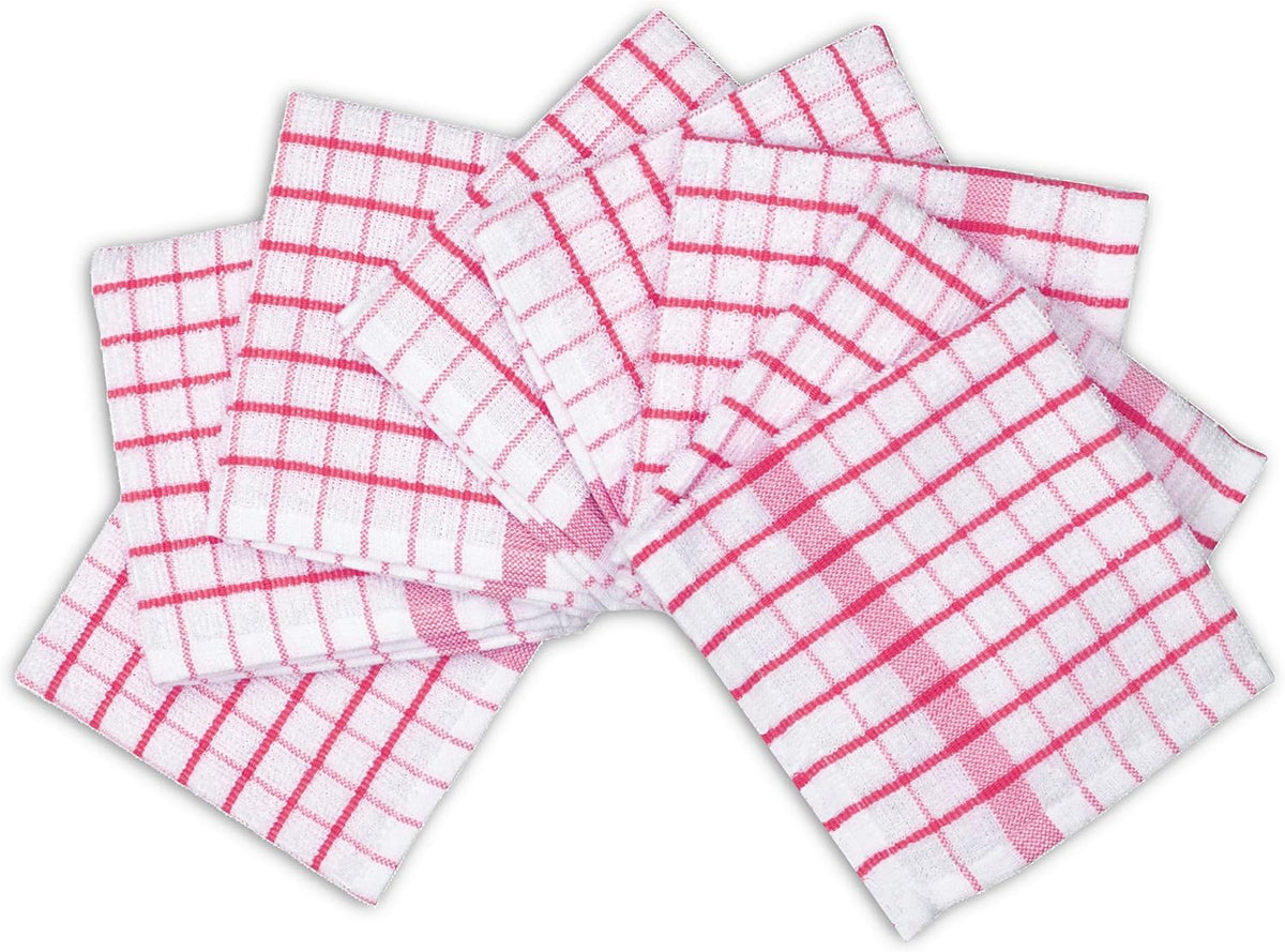 AMOUR INFINI Kitchen Dish Cloths Set of 8 - Ultra Soft, Highly Absorbent, Quick-Drying Terry Cotton