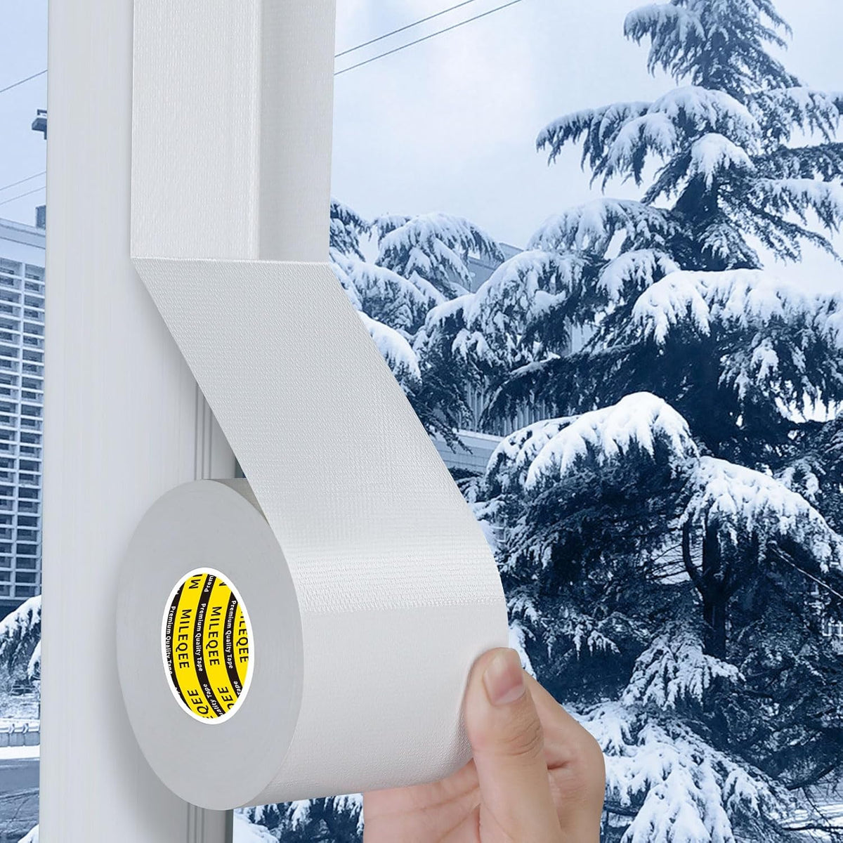 Cloth Duct Window Seal Strip Tape for Winter, 2.75in x 66FT, Weather Stripping Sealing Insulation