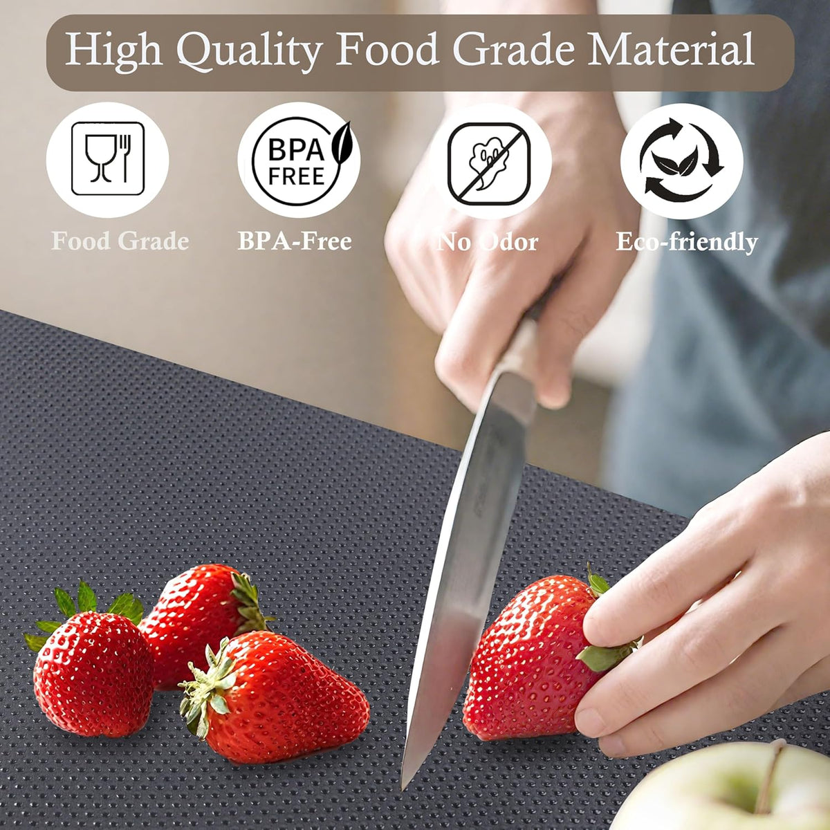 Cabinet Shelf Liners 15 Inch Wide X 20 Ft Kitchen Drawer Liner Non-Adhesive Pantry Cupboard Liner