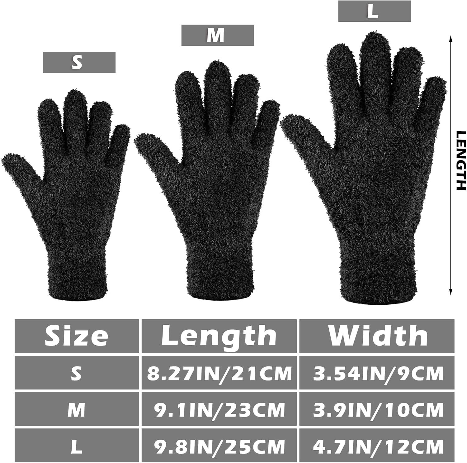 Patelai 3 Pairs Microfiber Plant Dusting Gloves Leaf Cleaning Gloves for Indoor Plants, Blinds