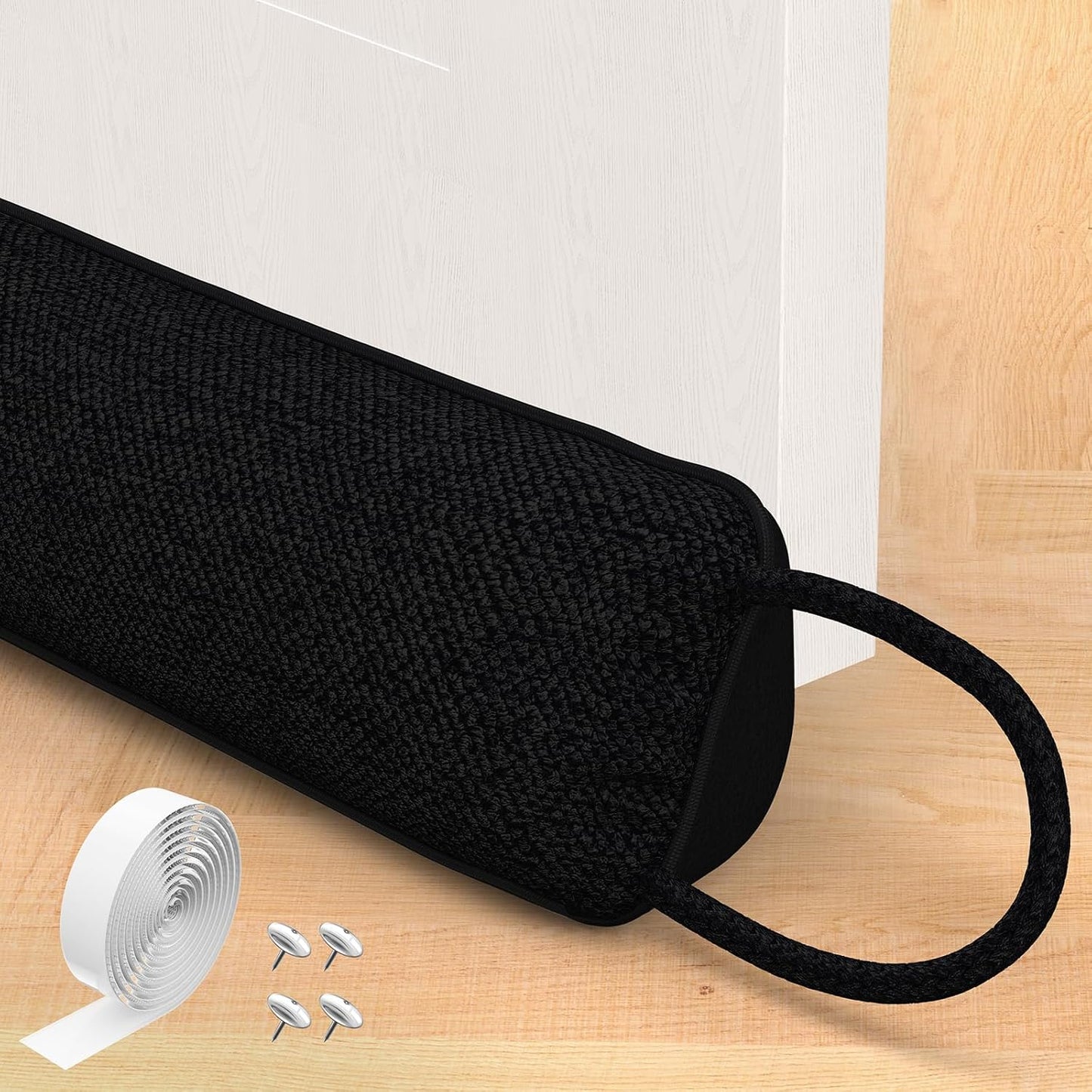 Door Draft Stopper for Bottom of Door, 36’’ Heavy Duty Under Door Draft Blocker Gap Filler, Door