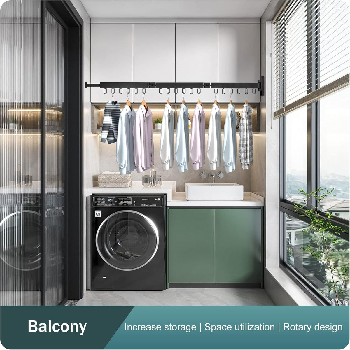 Clothes Drying Rack,Laundry Drying Rack,Clothes Rack Wall Mount,Wall Mounted Clothes Hanger