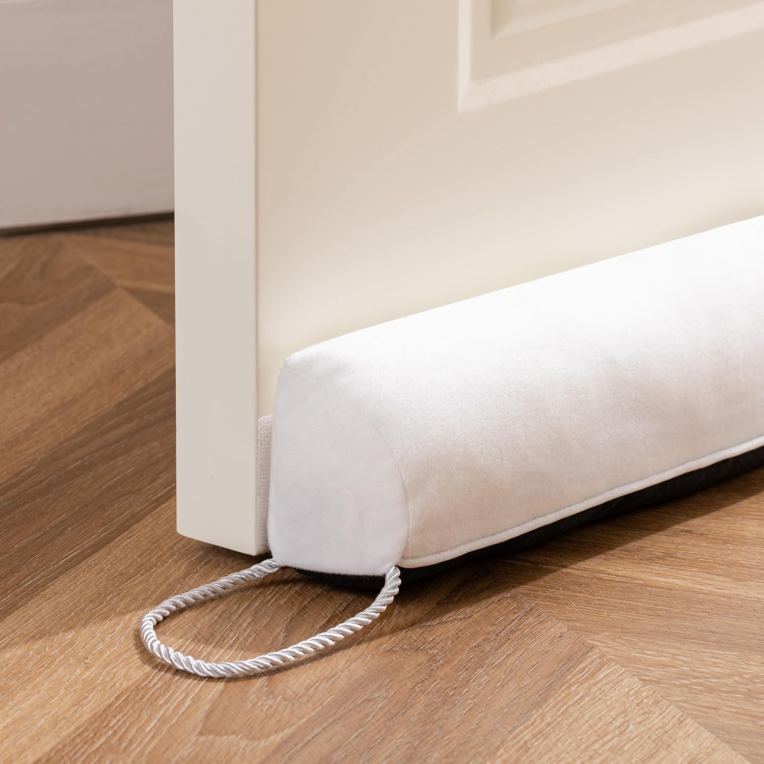 Sunolga 38" Door Draft Stopper Blocks Hot and Cold Air with Removable Washable Cover for Gaps Up to