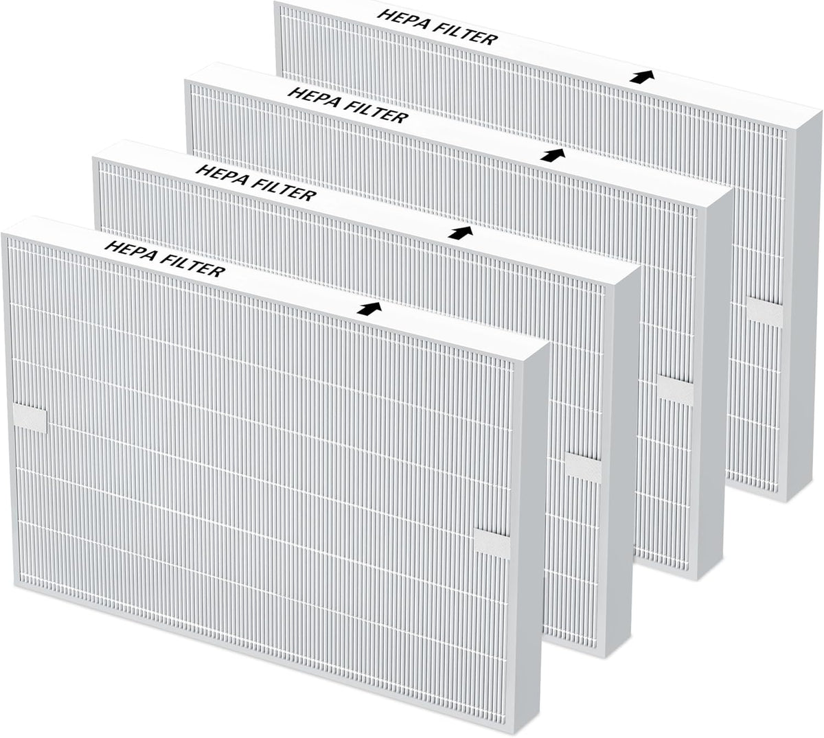 4 Pack AP-1512HH HEPA Filter Replacement for Coway Airmega AP-1512HH and Airmega 200M Air