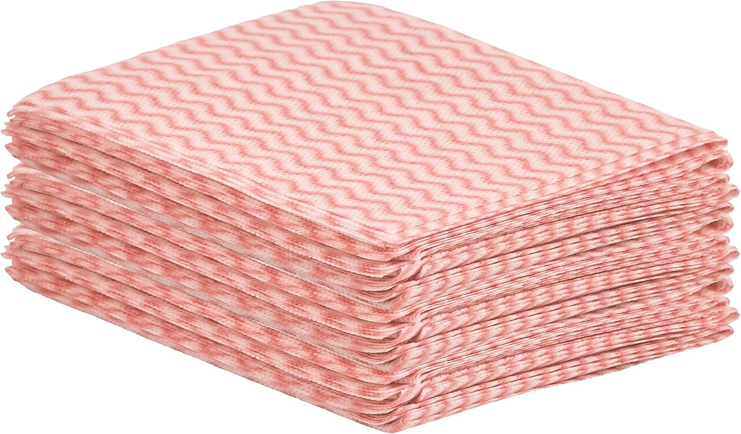 Superio Handy Wipes For Kitchen - Red Reusable Multi-Purpose Heavy-Duty Cleaning cloth for house