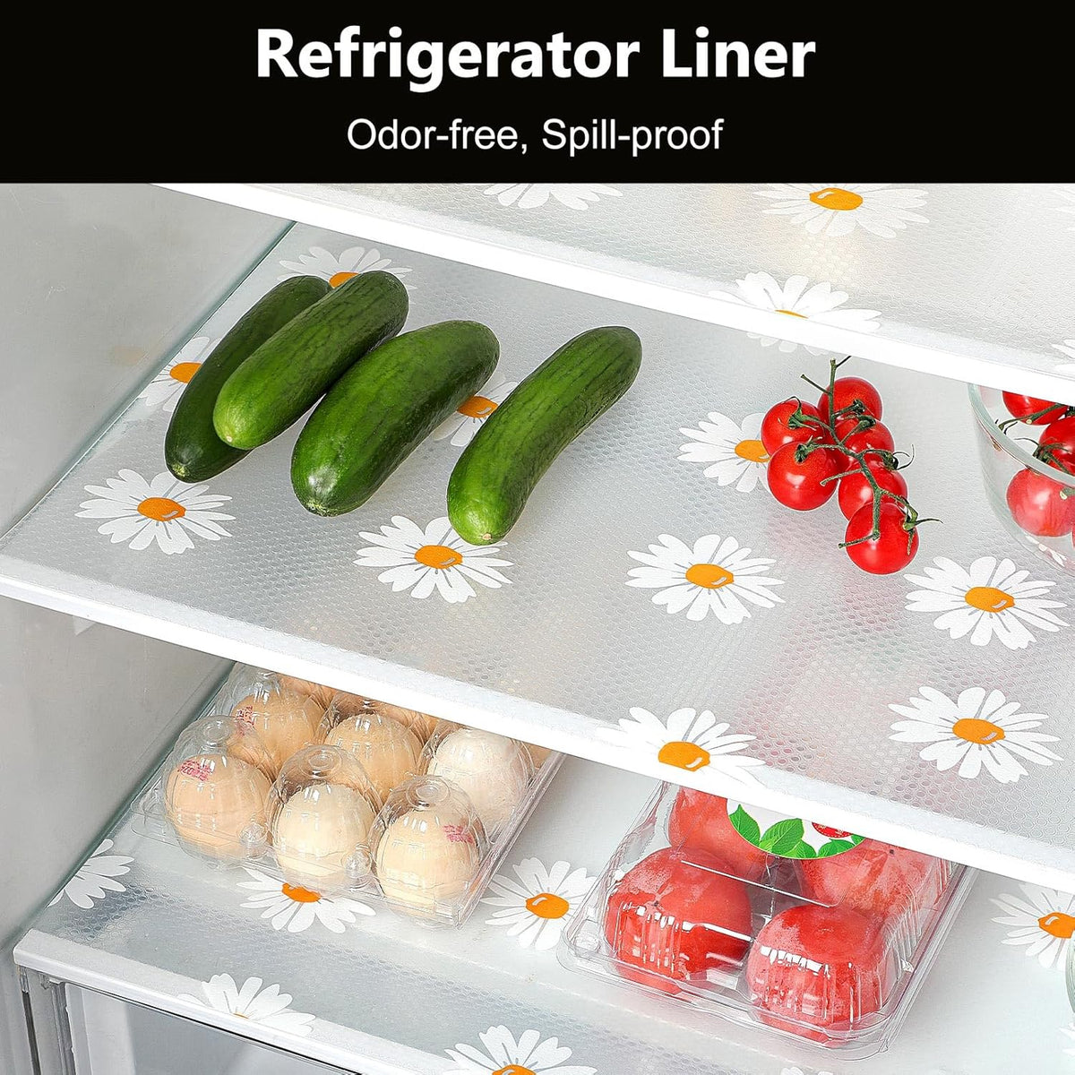 INNOLITES Shelf Liners for Kitchen Cabinets – Drawer Liner Waterproof & Oil-Proof, Non-Adhesive EVA