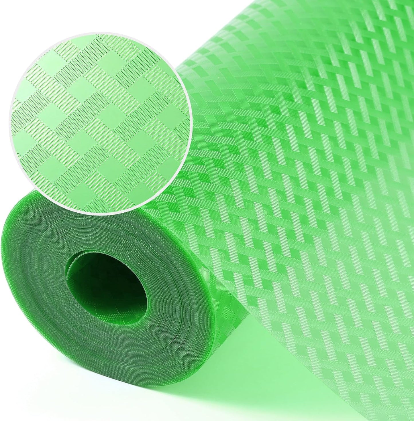 Green Fridge Liner Shelf Liners for Kitchen Cabinet Refrigerator Liners Waterproof & Oil-Proof