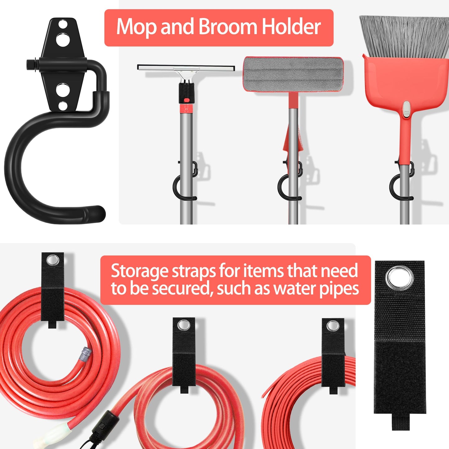 Kodreat 18 Pack Garage Hooks Heavy Duty - Anti-Slip Coating