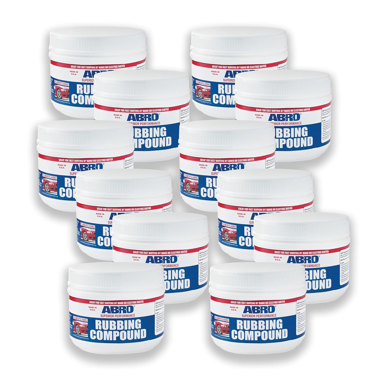 ABRO Superior Performance Rubbing Compound, 32 oz., Buffing Compound for Oxidized Finishes, Smooth
