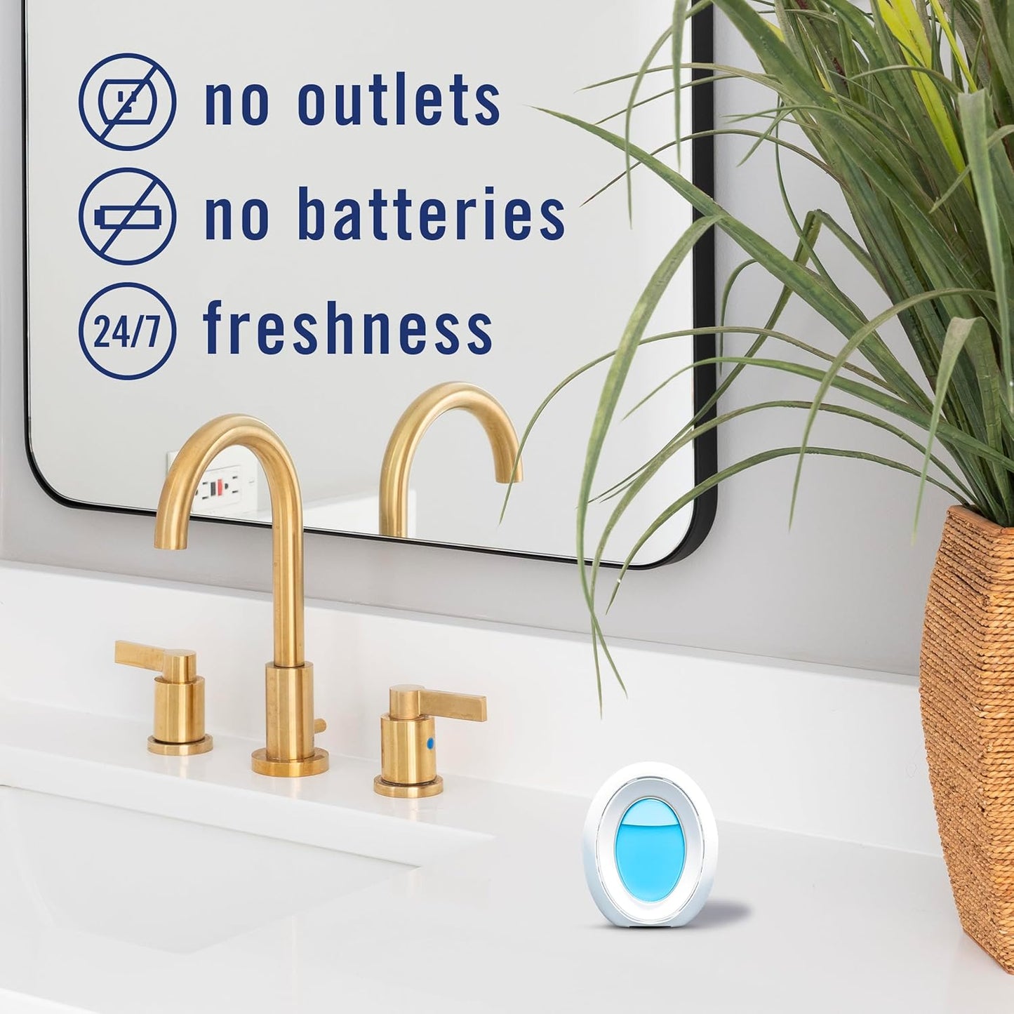 Febreze Bathroom Air Freshener, Odor-Fighting, Plug In Alternative, Air Fresheners for Home and