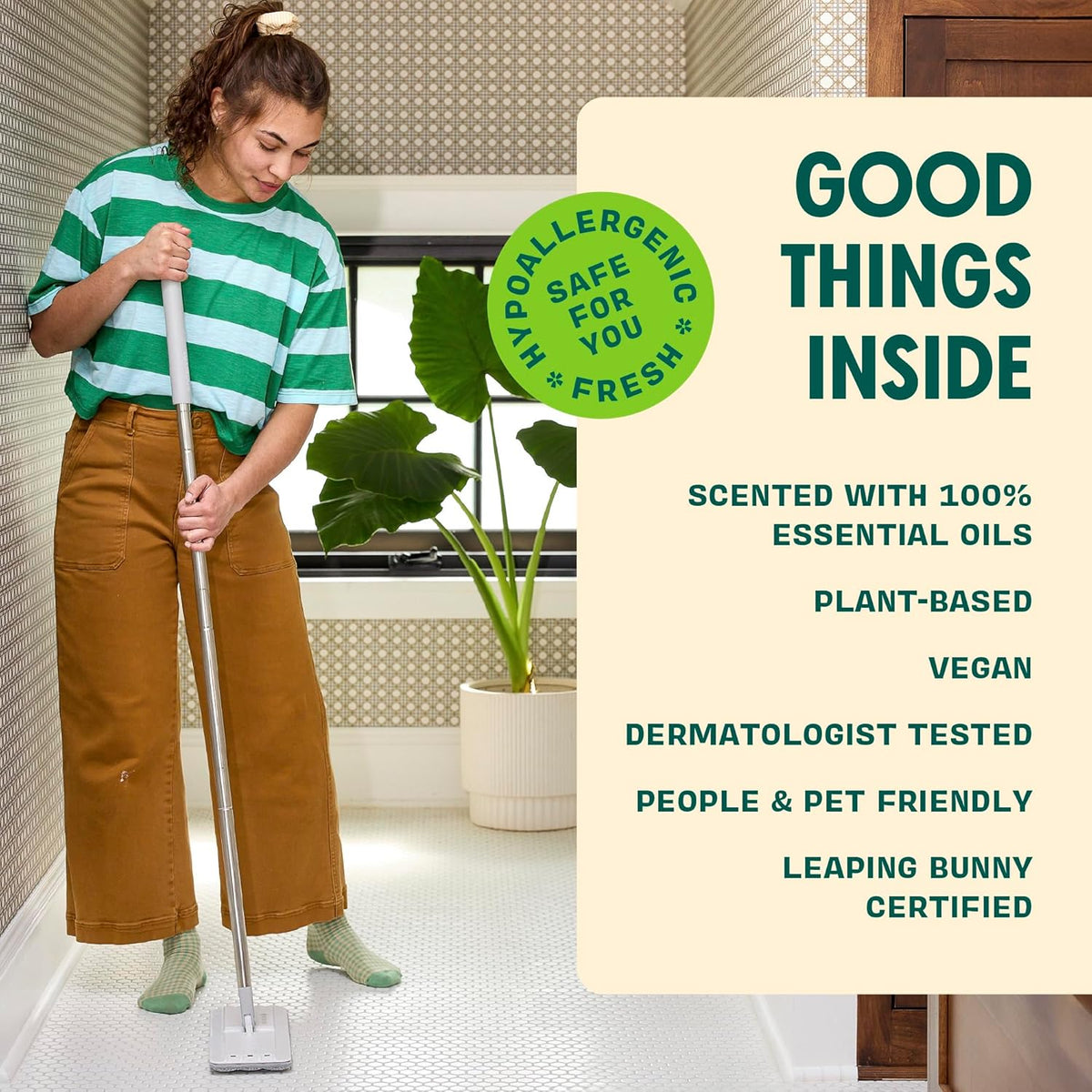 Aunt Fannie's Ultra Concentrated Floor Cleaner Vinegar Wash, Multi-Surface Solution For Mopping