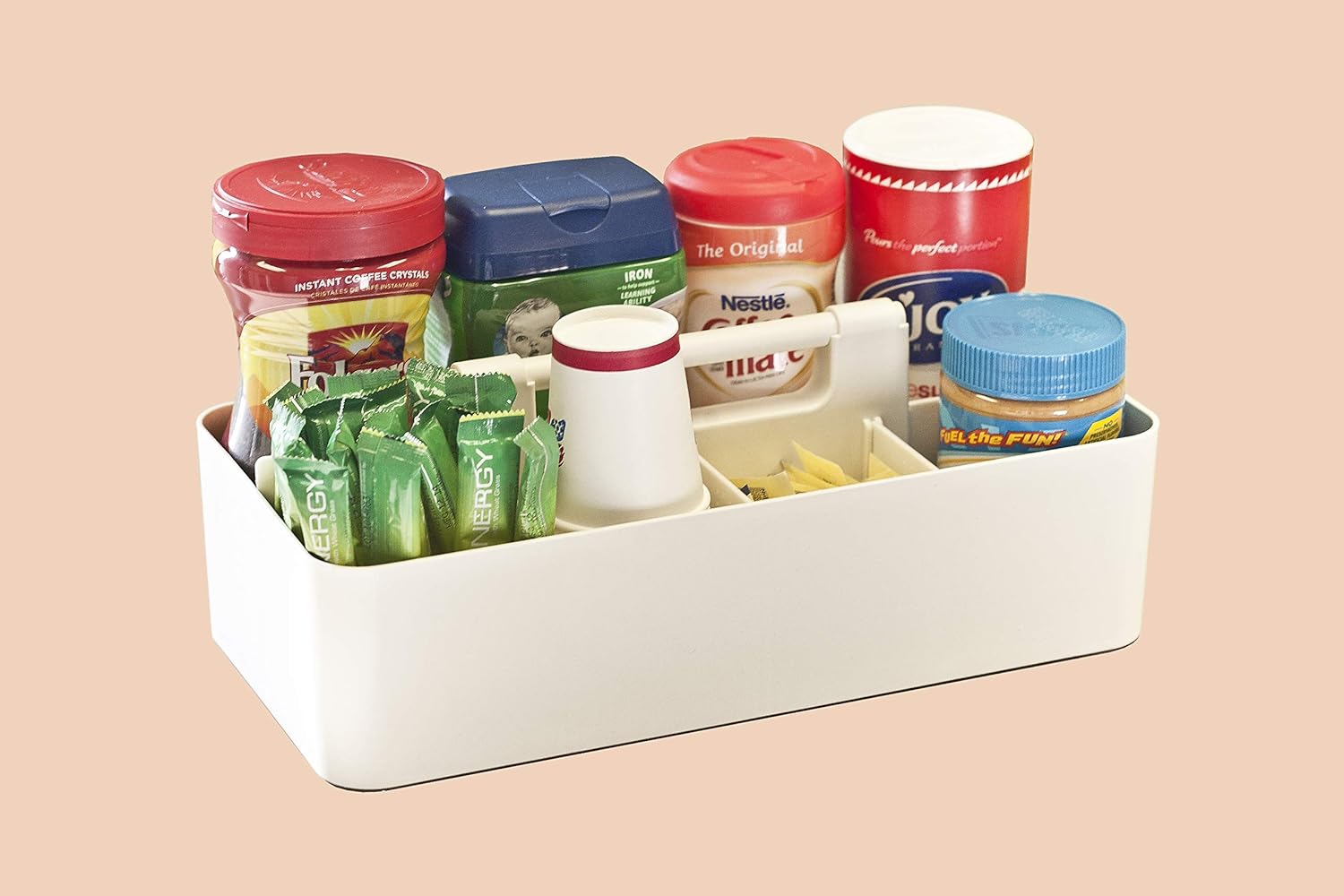 2 PACK - Portable DIY 8 Dividers Durable Plastic Organizer Tote Tool, Supply, Vanity Storage Home