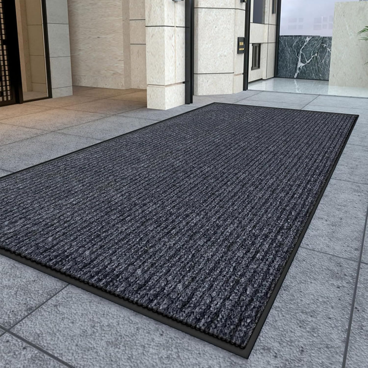 Kuyal Front Door Mat, 4'x6' Indoor Outdoor Entrance Mat, Commercial Floor Mats Inside Outside