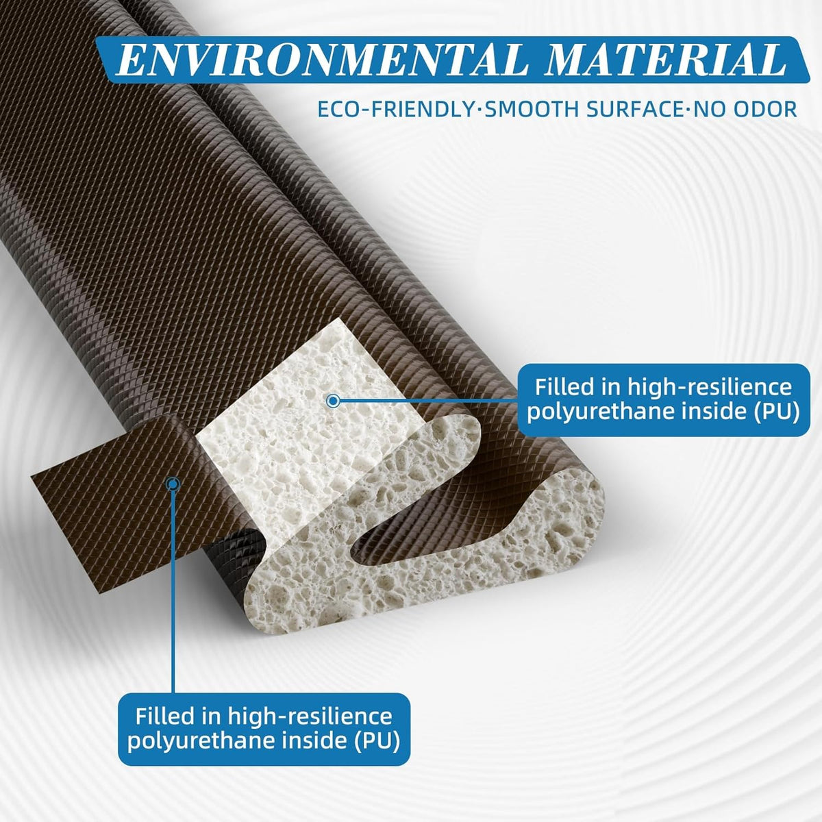 V-Shaped Weather Stripping Door Seal, 33FT Draft Stopper for Doors/Windows, Gaps, Dustproof