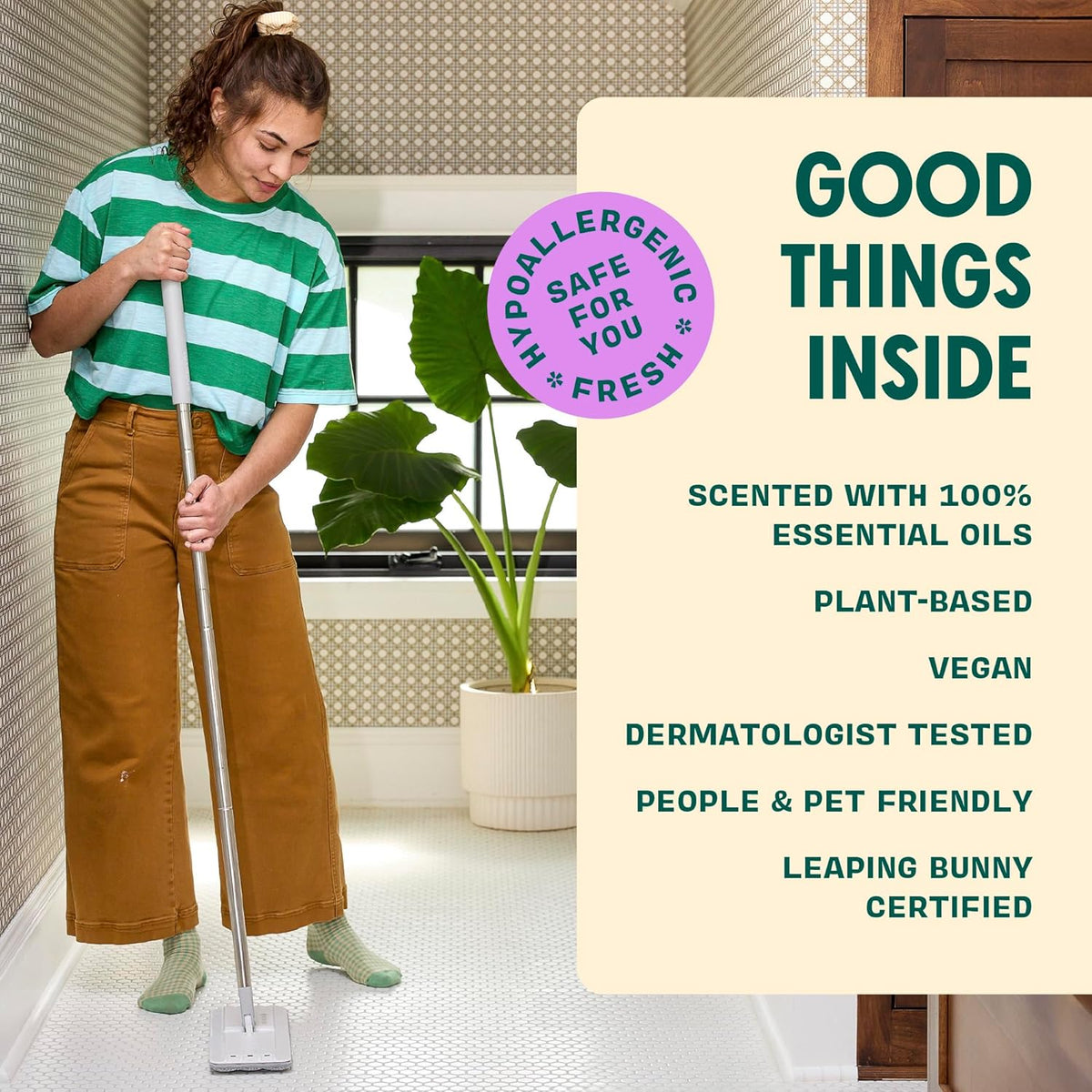 Aunt Fannie's Ultra Concentrated Floor Cleaner Vinegar Wash, Multi-Surface Solution Mopping, Makes