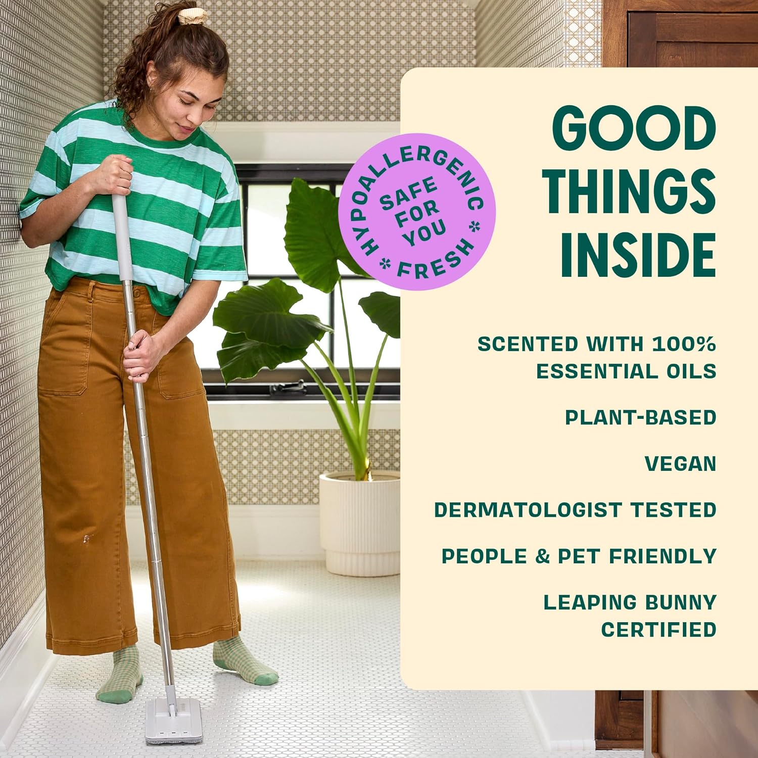 Aunt Fannie's Ultra Concentrated Floor Cleaner Vinegar Wash, Multi-Surface Solution For Mopping