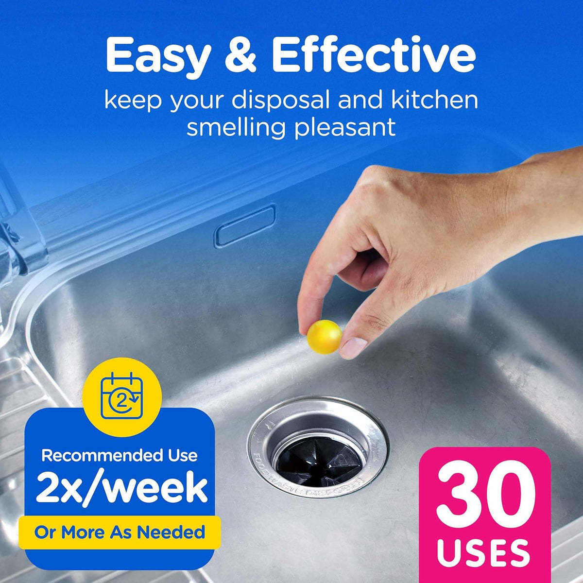 COMPAC HOME Plink Garbage Disposal Cleaner and Deodorizer, Freshens Your Kitchen and Waste