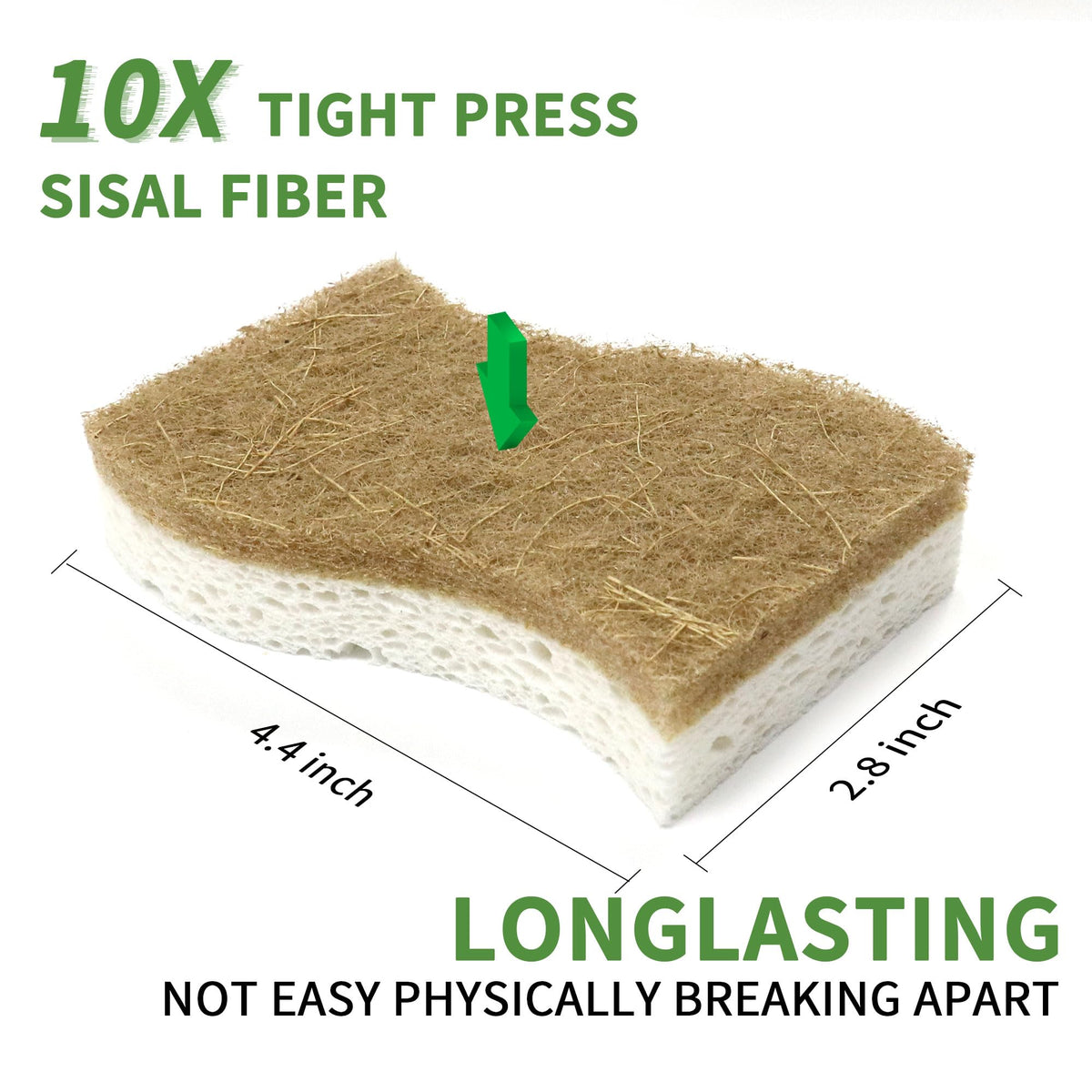 KICKLEEN 9 Pack Biodegradable Natural Kitchen Sponge Dish Sponges