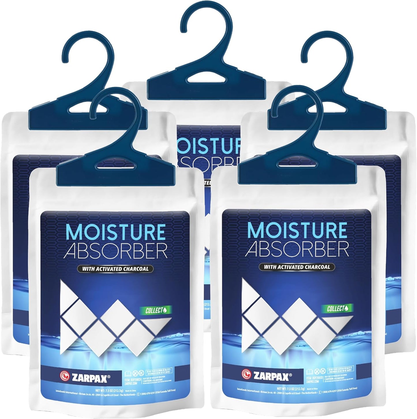 Moisture Absorber Sachets Activated Charcoal 7.5 oz/212g - Remove Excess Moisture In Air & Odor