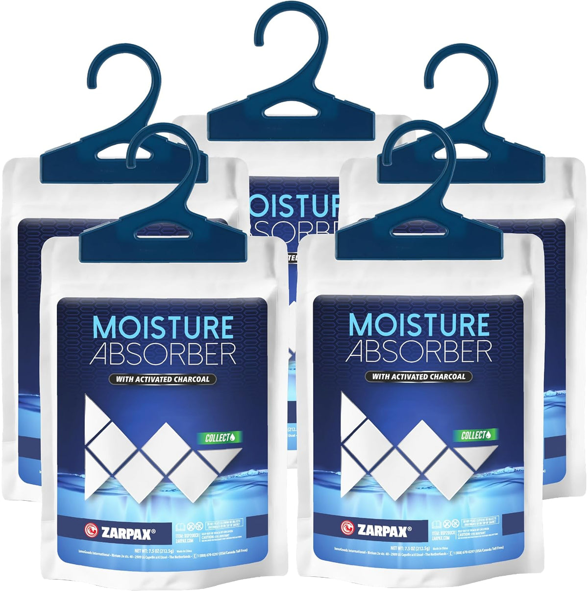 Moisture Absorber Sachets Activated Charcoal 7.5 oz/212g - Remove Excess Moisture In Air & Odor