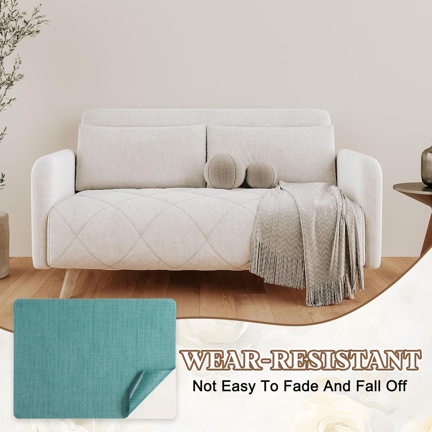 PATIKIL Linen Repair Patch, 8 x 11 Inch Self-Adhesive Linen Fabric Repair Patches for Sofa Couch