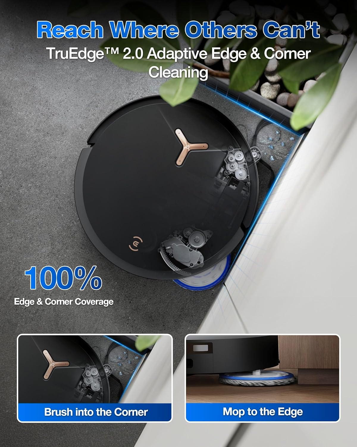 ECOVACS DEEBOT T50 MAX PRO Omni Robot Vacuum and Mop, 18,500Pa Blast Suction, 18mm Auto-Lift