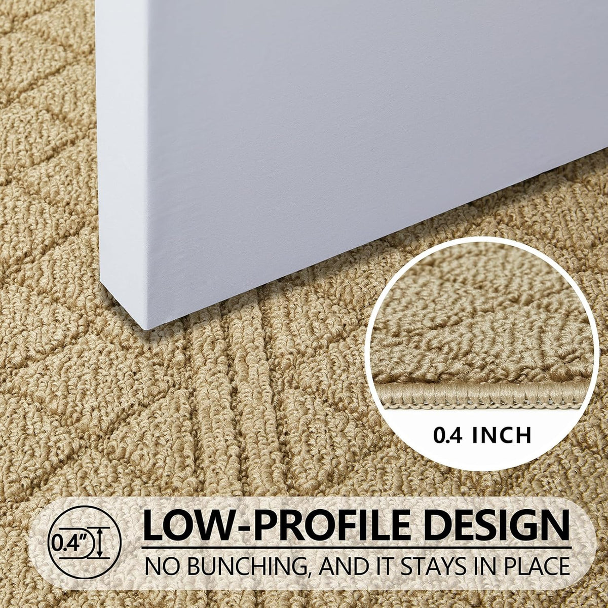 REFETONE Indoor Doormat, Front Back Door Mat 32"x40" Absorbent Rubber Backing Non Slip Door Mats