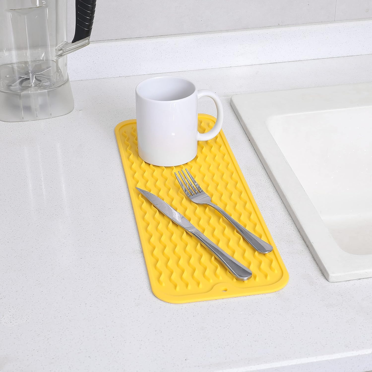 Silicone Dish Drying Mat for Multiple Usage,Easy clean,Eco-friendly,Heat-resistant Silicone Mat for