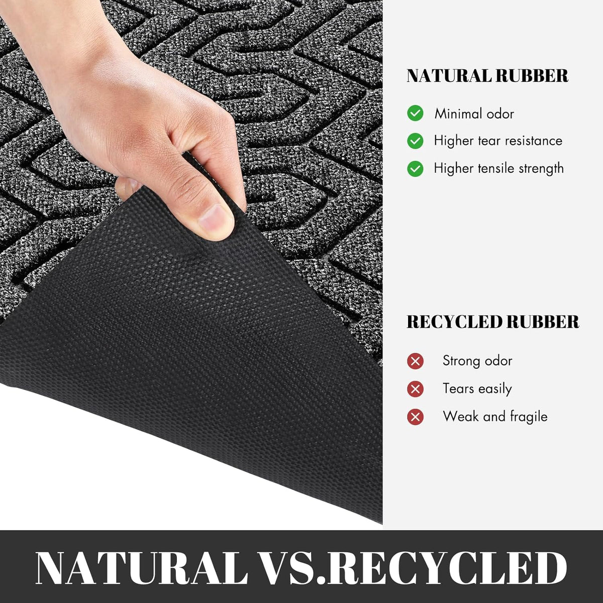 Yimobra 72x24 Indoor Outdoor Runner Rug, Heavy-Duty Waterproof Entrance Mat for High Traffic Areas