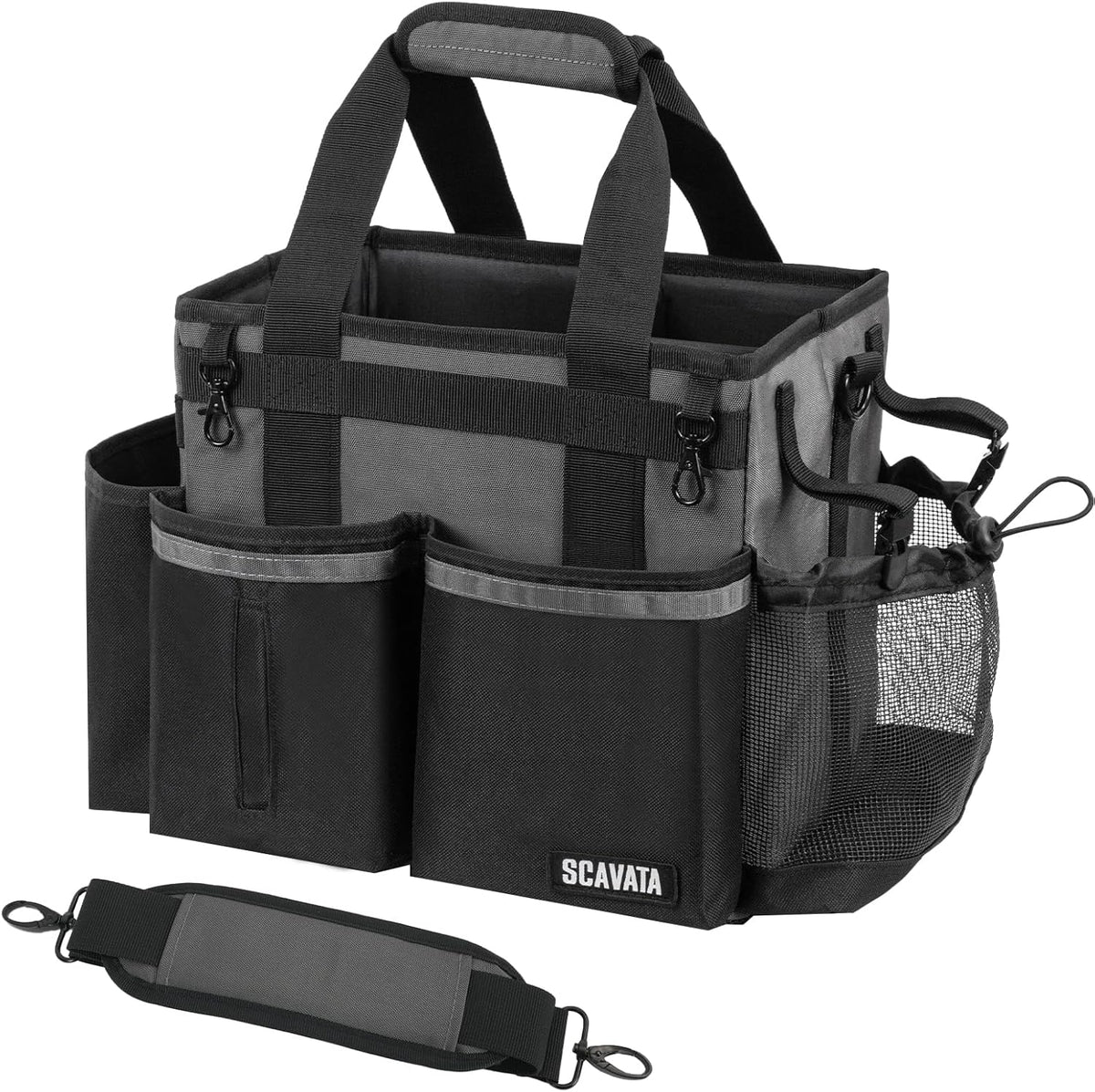 Compact Wearable Cleaning Caddy, Small Cleaning Caddy Supplies Organizer with Handle & Shoulder