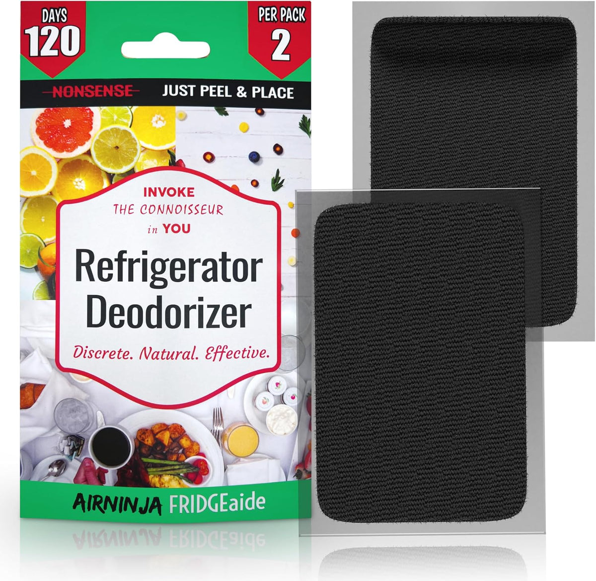 Fridge Deodorizer - Natural Refrigerator Deodorizer Odor Eliminator - Beats Baking Soda and Bamboo