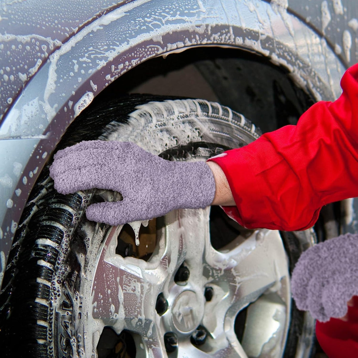 Patelai 3 Pairs Microfiber Plant Dusting Gloves Leaf Cleaning Gloves for Indoor Plants, Blinds