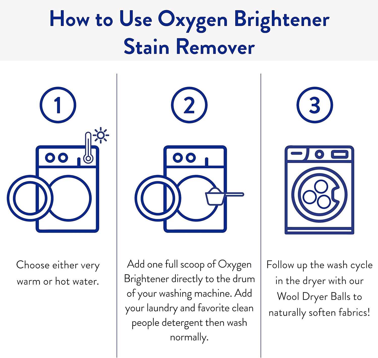 The Clean People Oxygen Brightener Stain Remover | Bleach Alternative, Simple Ingredients