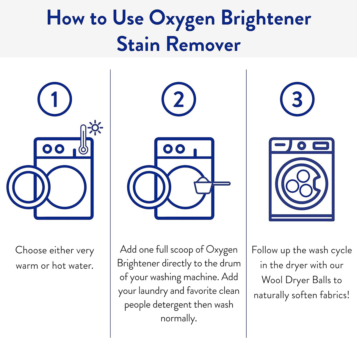 The Clean People Oxygen Brightener Stain Remover | Bleach Alternative, Simple Ingredients