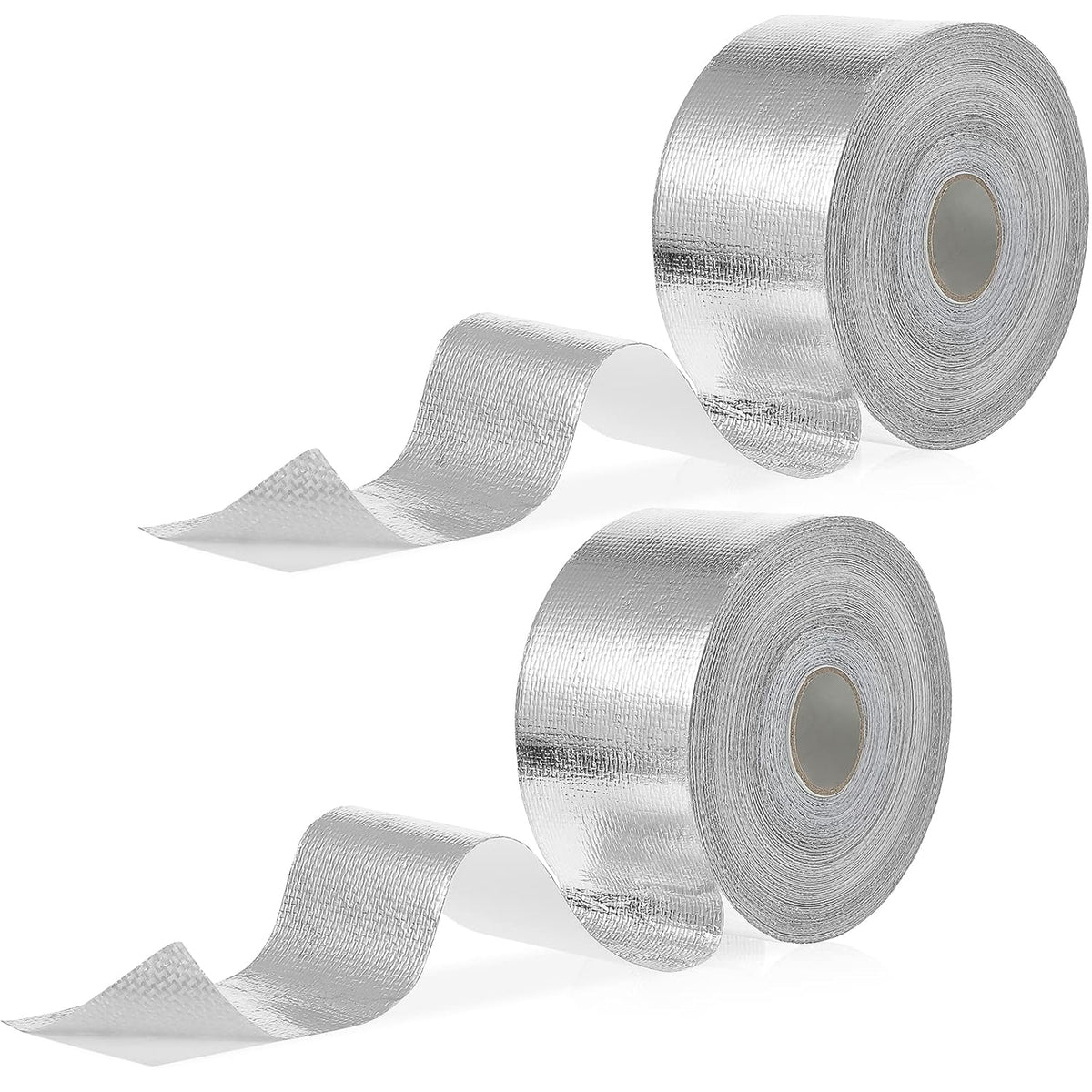Zonon 2 Rolls Aluminum Foil Tape Heat Shield Tape Barrier Adhesive Reflective Fiberglass Thermal