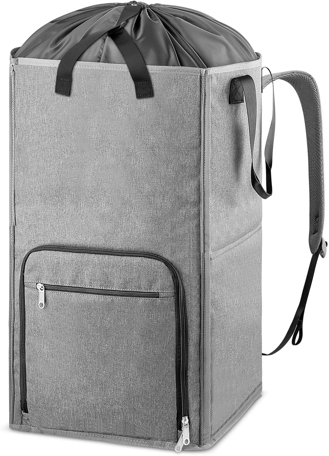 Laundry Backpack Bag, Bukere Extra Large 2 in 1 Laundry Hamper Basket for College Students Dorm