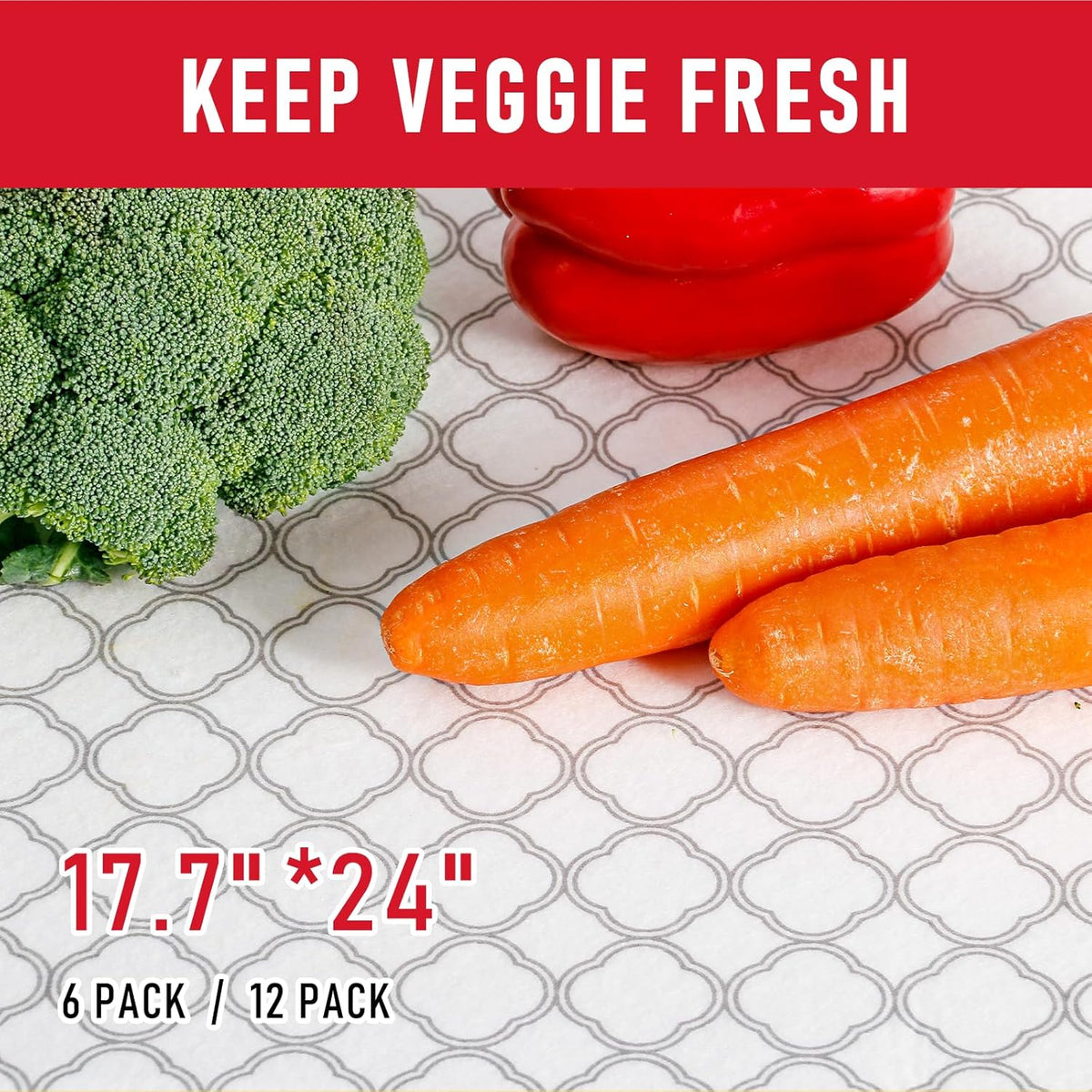 Cooyes Non Slip Refrigerator Liners, 2 in 1 Absorbent Fridge Liners and Fresh Mats Machine
