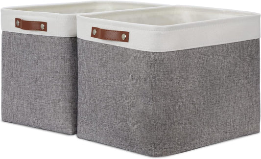 DULLEMELO Storage Baskets Large 16"x12"x12" Rectangular Storage Bins Baskets for Organizing [2