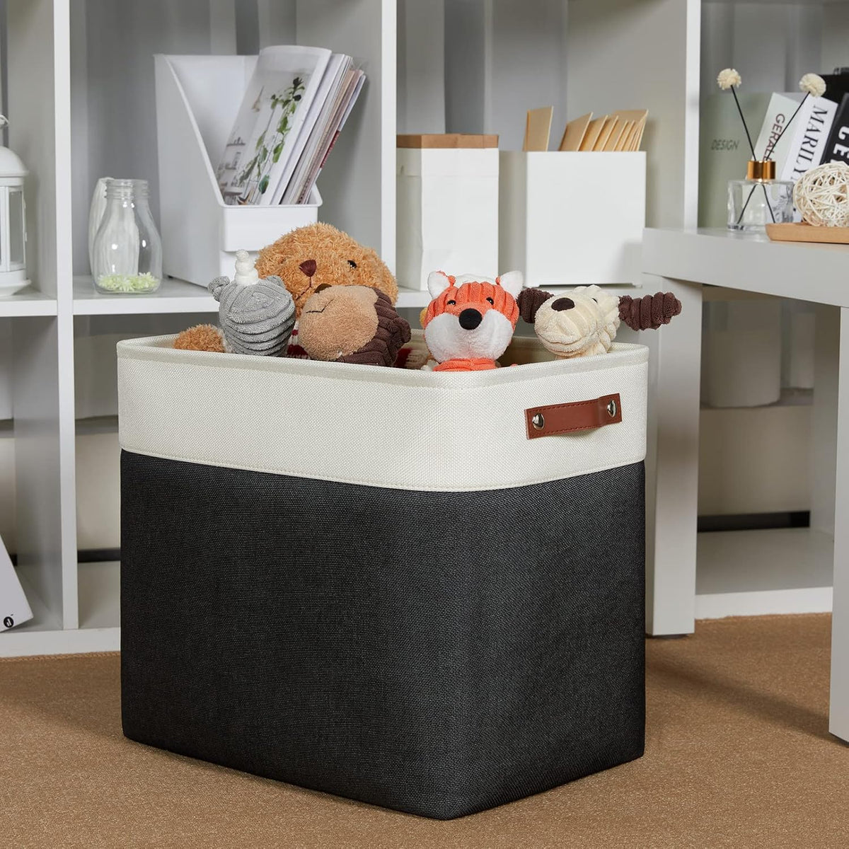 DULLEMELO Extra Large Storage Baskets, Fabric Storage Bins for Organizing Shelves Nursery Toys