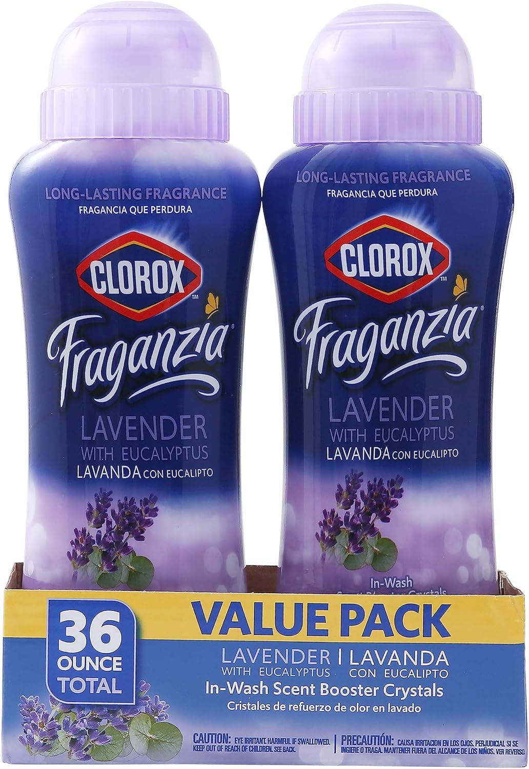 Clorox Fraganzia Laundry Scent Booster Crystals in Lavender with Eucalyptus Scent - Scented In-Wash