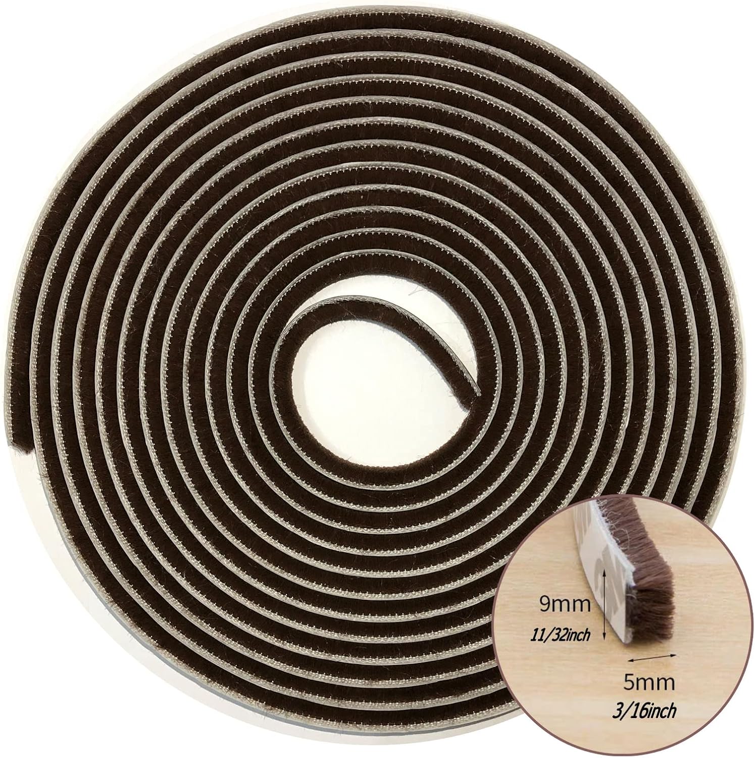 Weather Stripping Brush for Sliding Windows/Doors Frame Side,Pile Self Adhesive Weatherstrip Seal