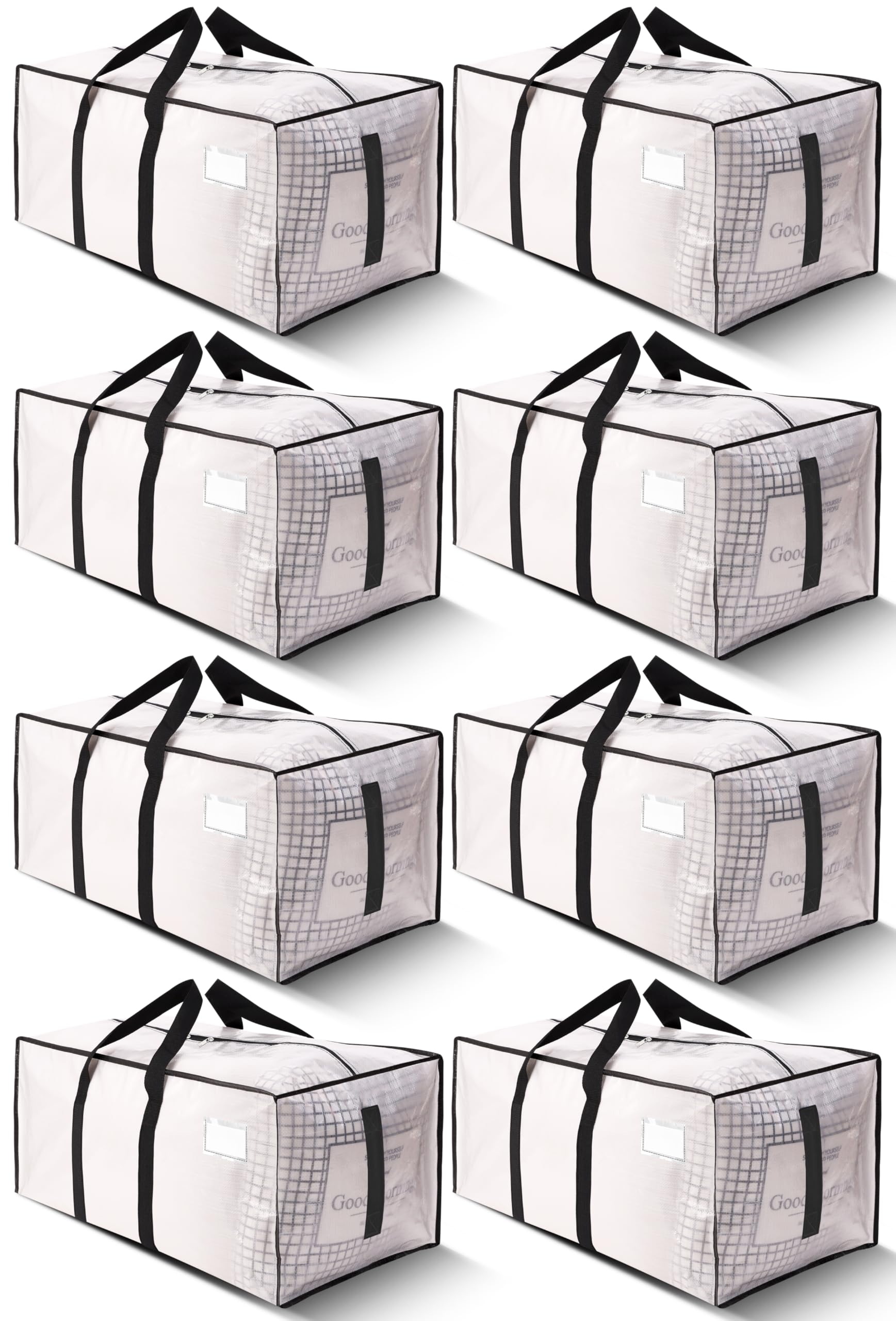 HOMESURE Supports 200lbs Heavy Duty Moving Bags - Strong Zipper & Wrap-Around Handles