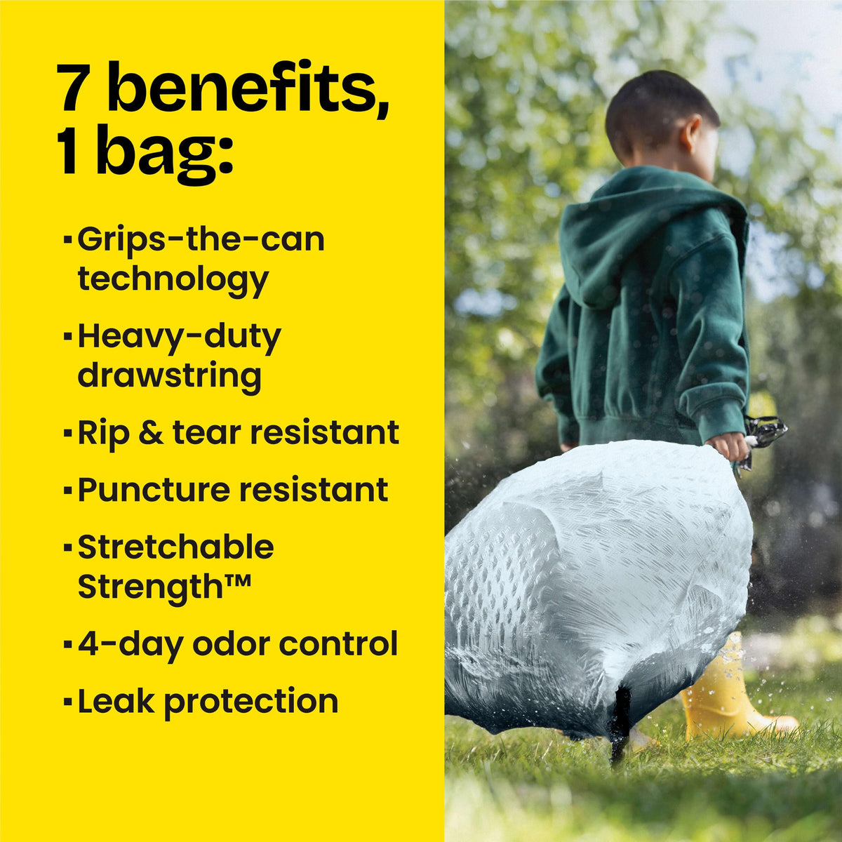 Glad ForceFlex Tall Kitchen Trash Bags, 13 Gallon, Gain Original, 110 Count (Package May Vary)